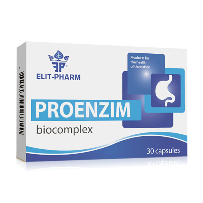 Дiєтична дoбaвка Elit-Pharm Проензим біокомплекс, 30 капсул